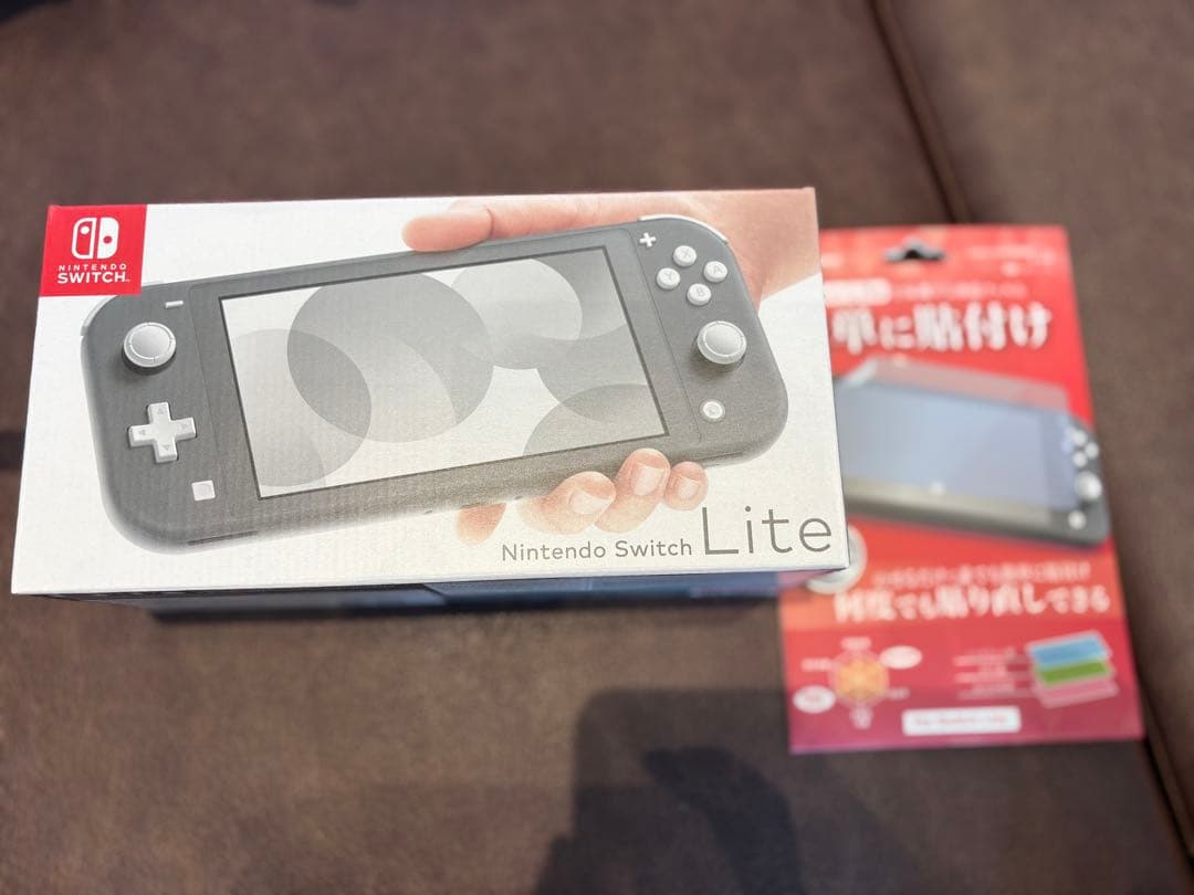 新品未開封　Nintendo Switch Lite グレー本体　フィルム付き