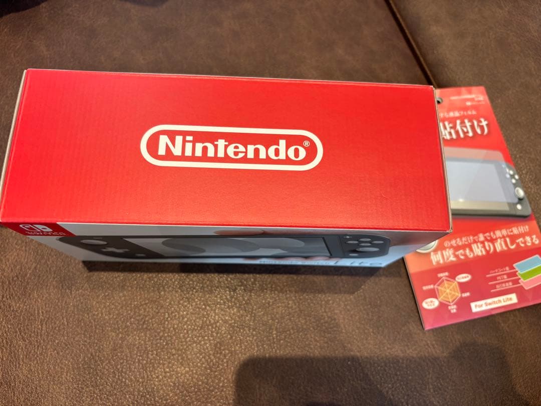 新品未開封　Nintendo Switch Lite グレー本体　フィルム付き