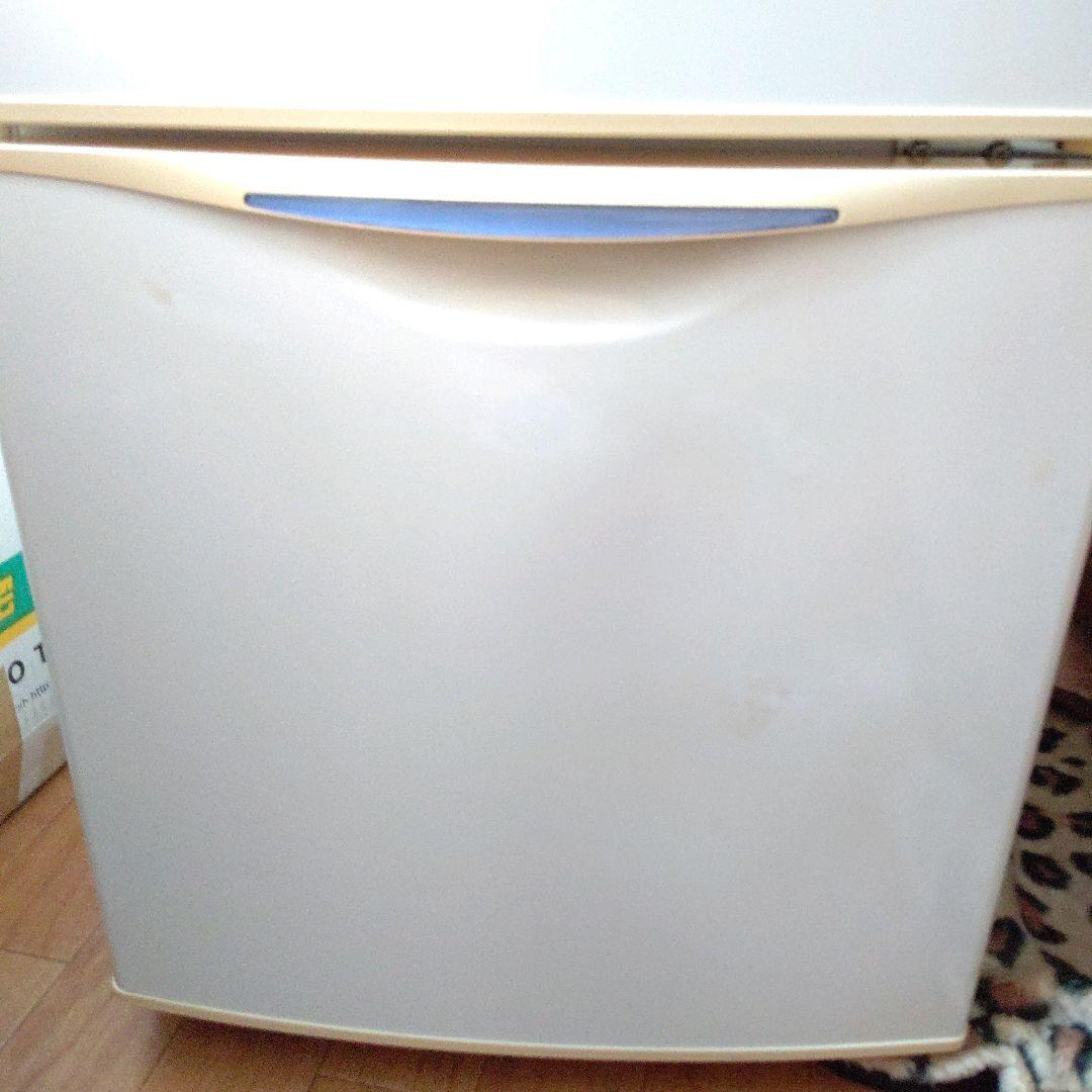 ナショナル☆2ドア冷凍冷蔵庫☆レトロ☆ホワイト&ブルー2005年製☆稼働品