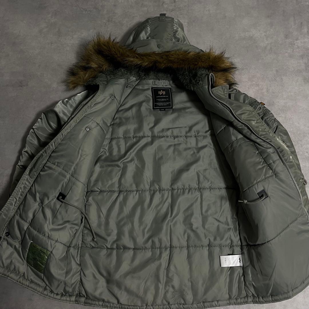 ALPHA INDUSTRIES N-3B ミリタリー　フライトジャケット　L