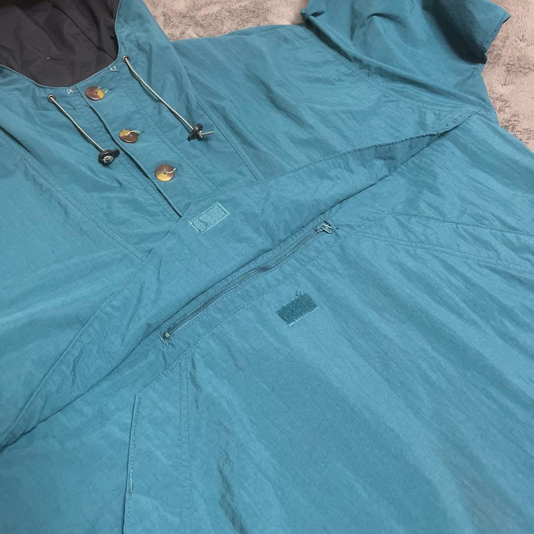 古着 90s Columbia コットンウッド アノラックパーカー ターコイズ