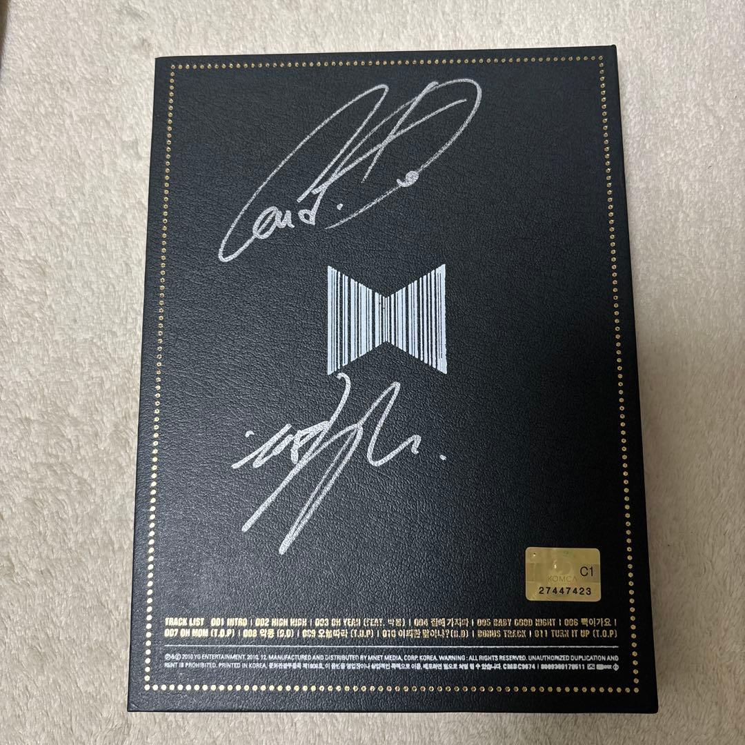 超希少 BIGBANG GD&TOP サイン 韓国盤CD ファミリーカード付