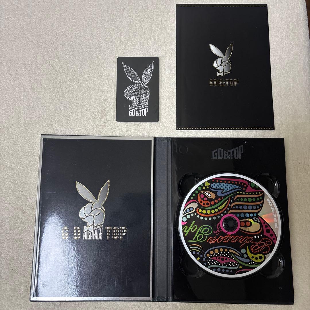 超希少 BIGBANG GD&TOP サイン 韓国盤CD ファミリーカード付