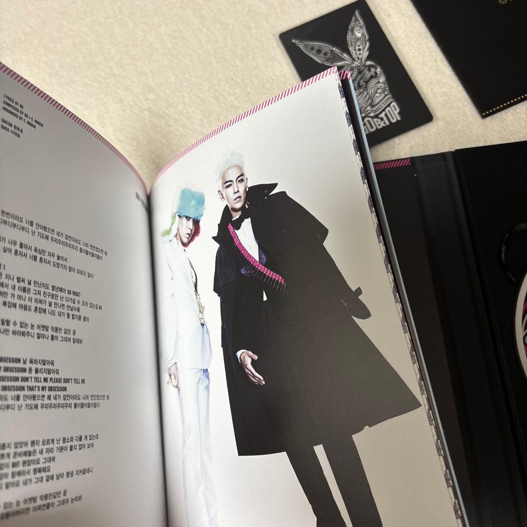 超希少 BIGBANG GD&TOP サイン 韓国盤CD ファミリーカード付