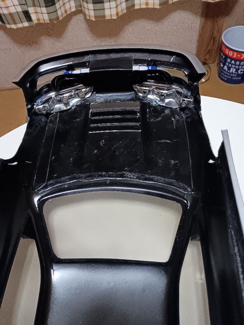 オ*ん様 S14シルビア（後期)ボディー　前後ブリスターフェンダー仕様 1/10