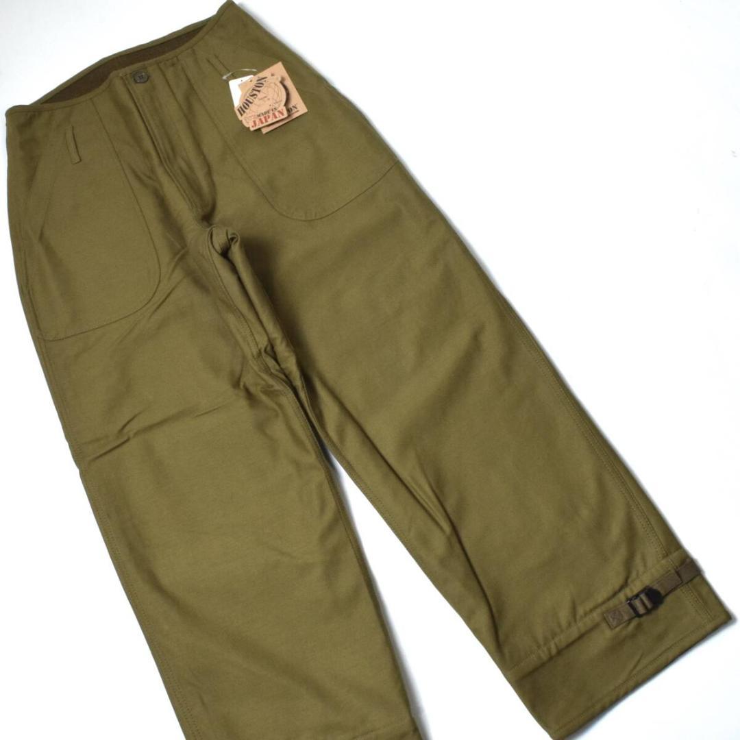 3.1万 HOUSTON ヒューストン 秋冬 起毛裏地 A-2 デッキパンツ L