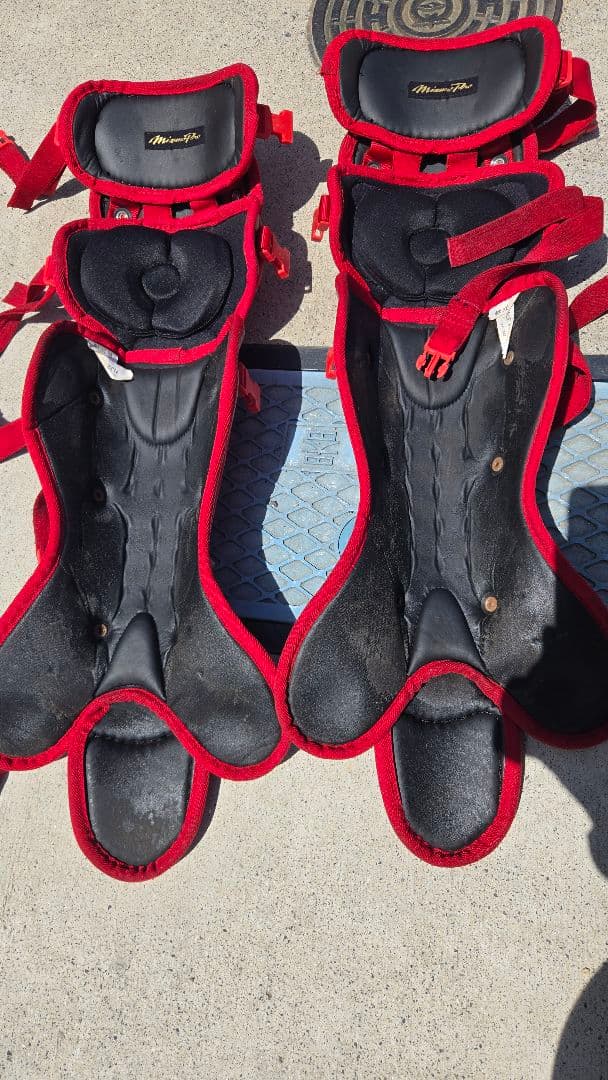 ✴即日発送可能✴Mizuno PROキャッチャー用プロテクターセット レッド