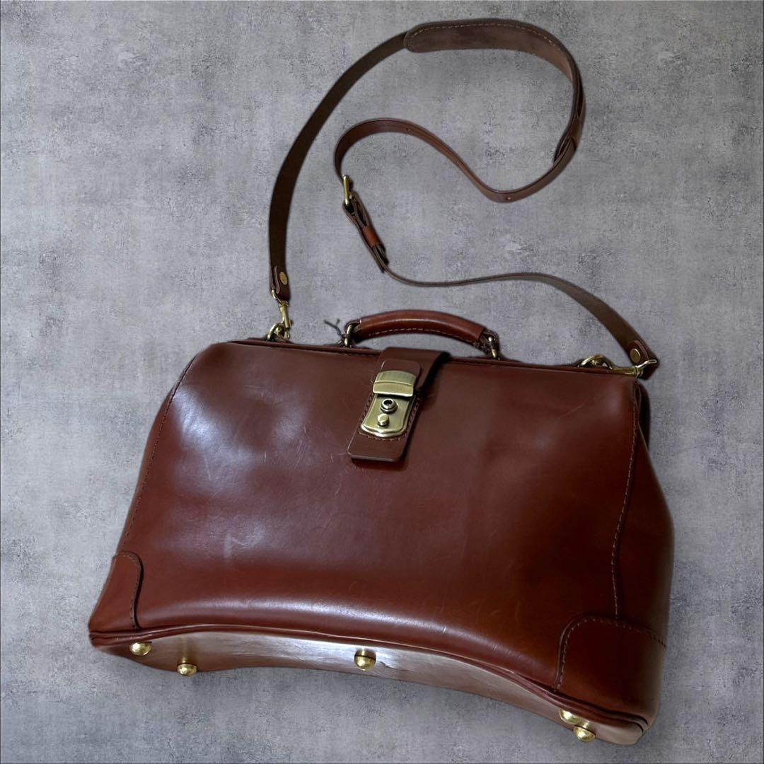 C332/HERZ ヘルツ バッグ ブラウン レザー 2way ビジネス