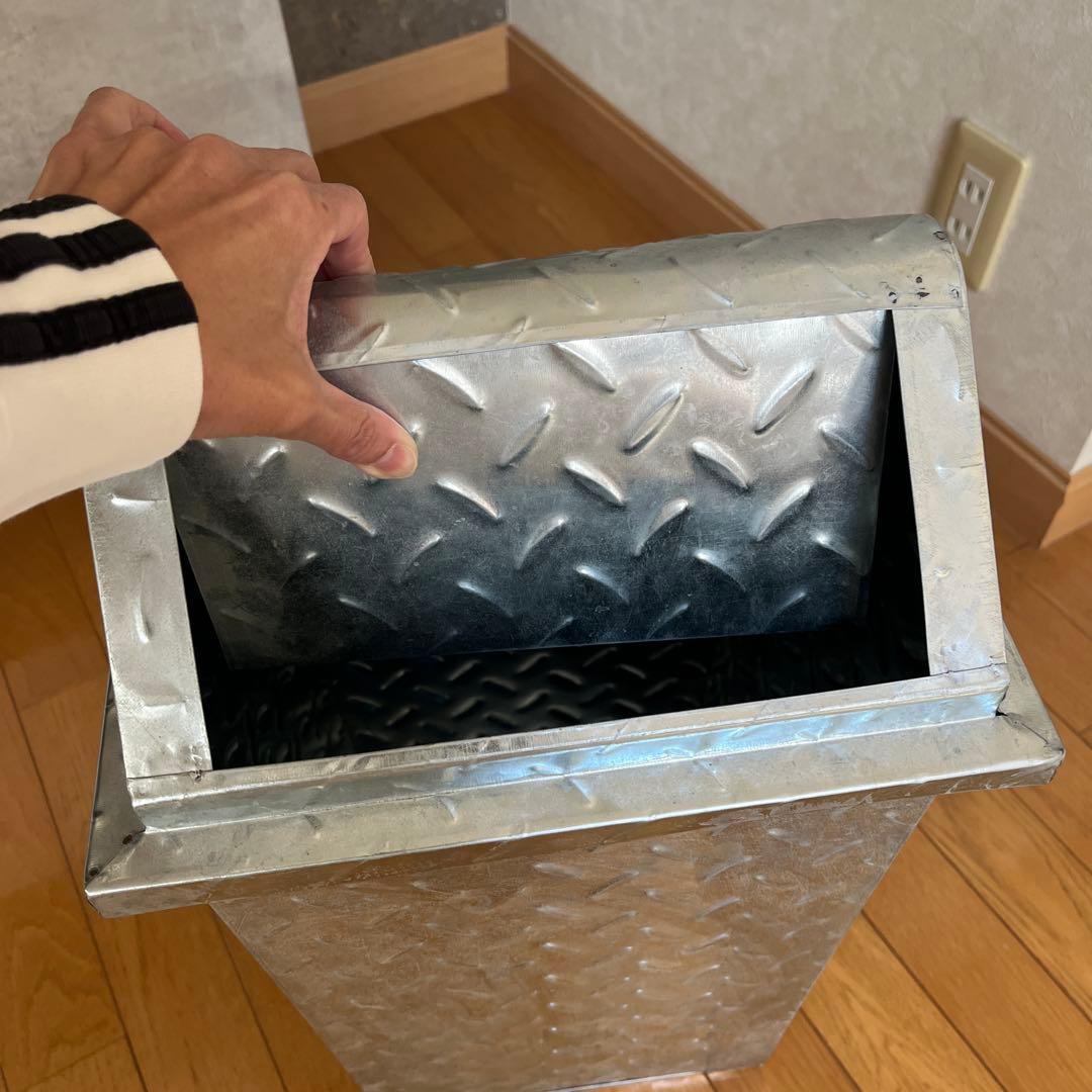 アルミゴミ箱　トラッシュボックス　オシャレ