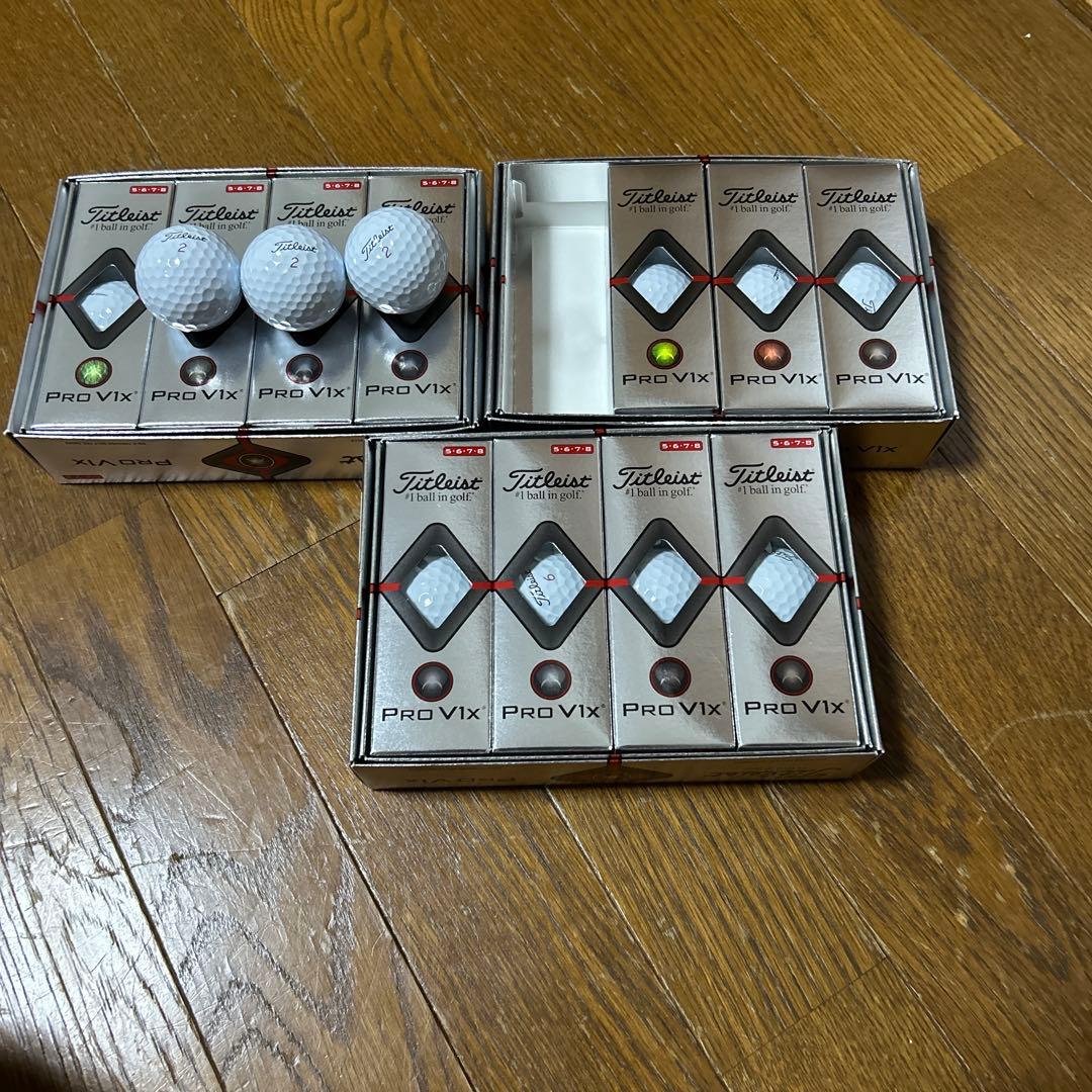 タイトリスト Pro V1x ゴルフボール 未使用です3ケース販売してます