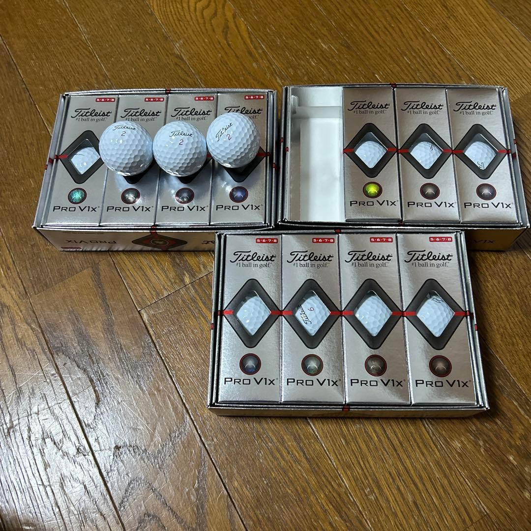 タイトリスト Pro V1x ゴルフボール 未使用です3ケース販売してます
