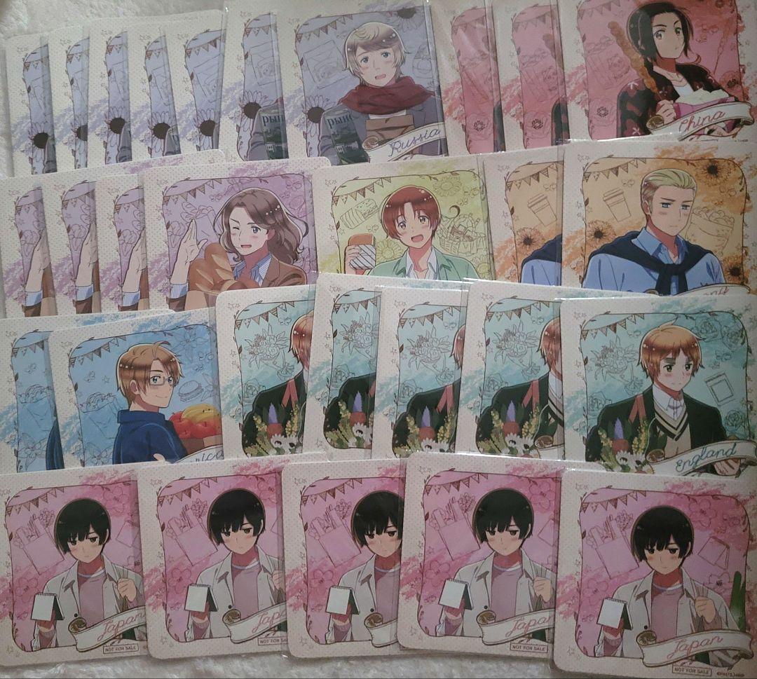 ヘタリア　Webくじ　コースター 30枚