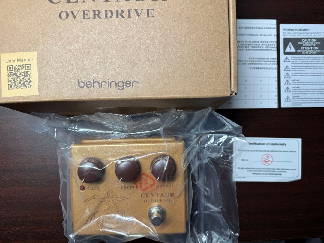 Behringer Centaur ケンタウロス Overdrive 本体未開封