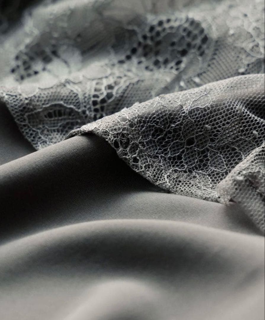 ドリードール　ボレロレイヤードレースドレス　結婚式　二次会　グレー