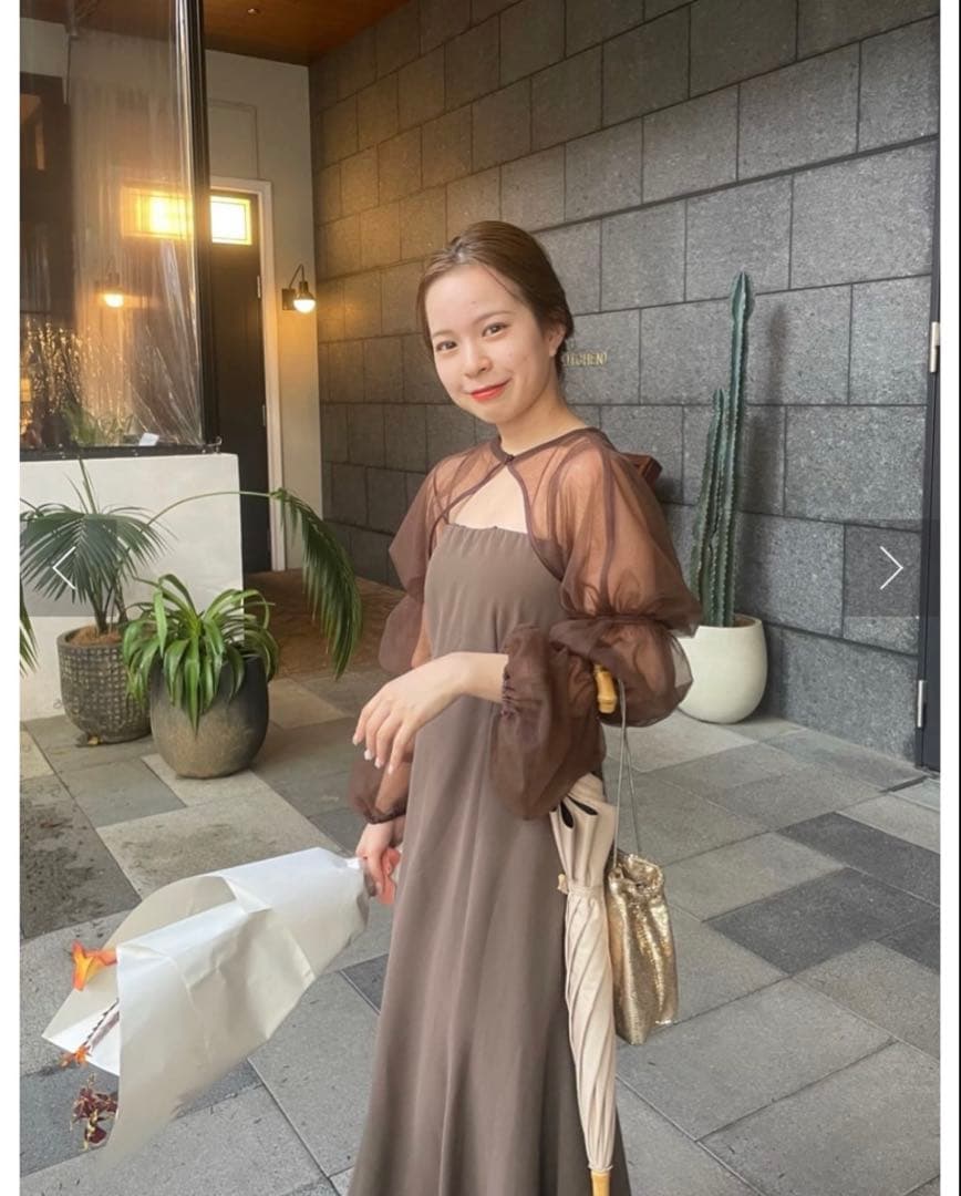 Kastane オケージョンドレス/結婚式 ブラウン