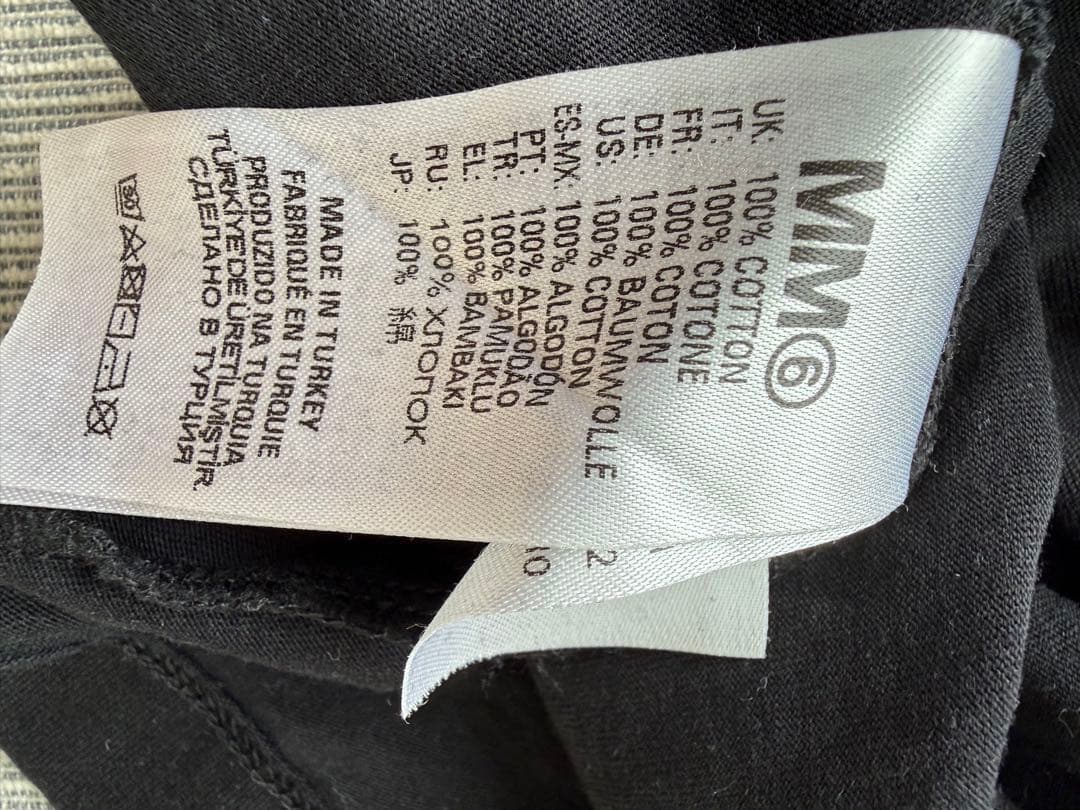 Maison Margiela ブラック ロングスリーブ Tシャツ 12