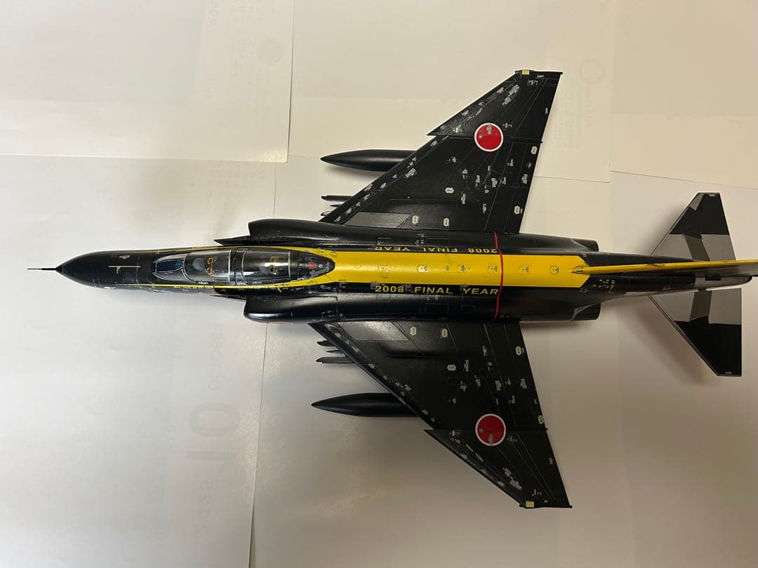 F-4EJ改 ファントム 1/48 プラモデル 完成品 ブラックパンサー