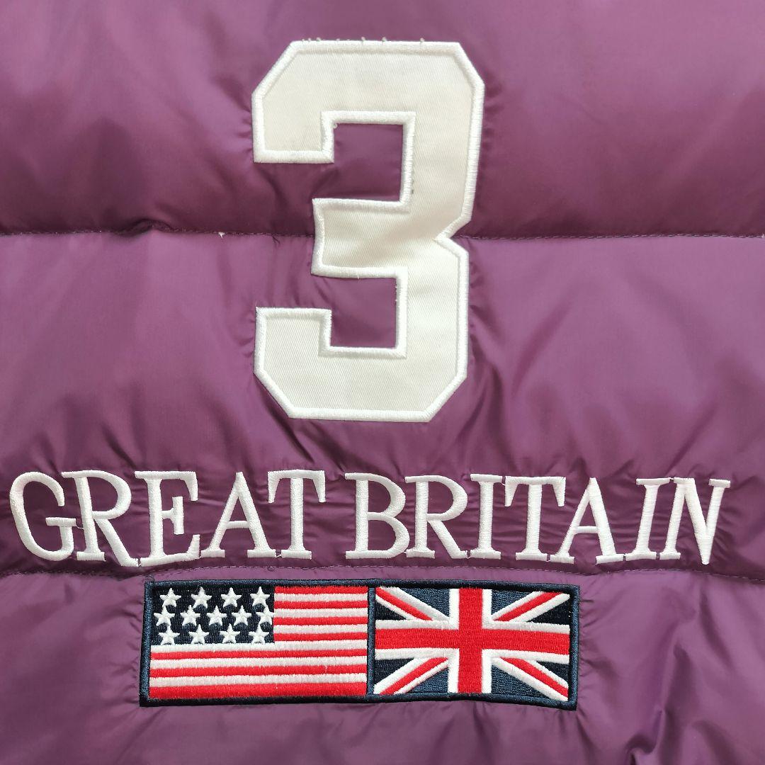 ヴィンテージ ビッグポニー ダウンベスト★ポロ ラルフローレン 背番号 刺繍