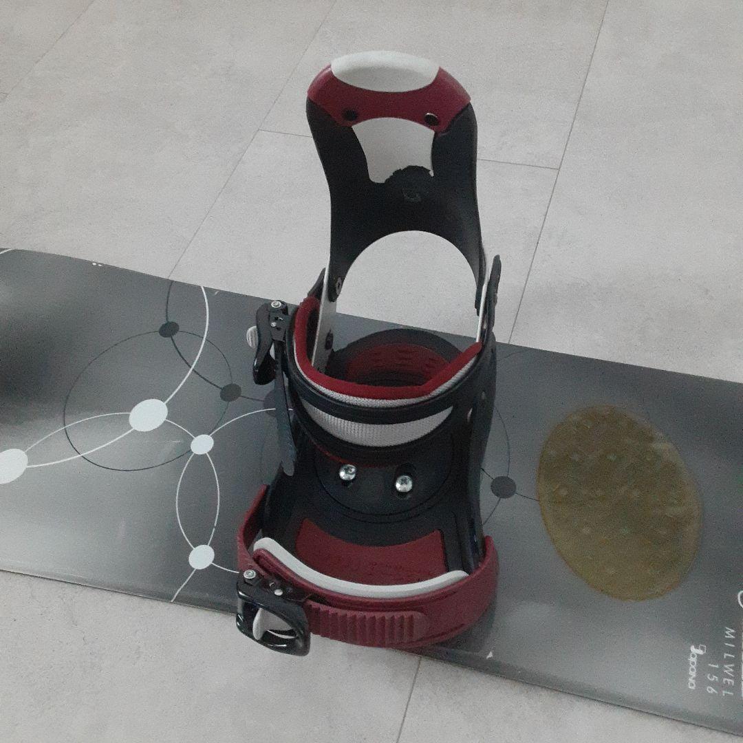 NAKED MILWEL スノーボードセット 156 キスマーク ビンディング付