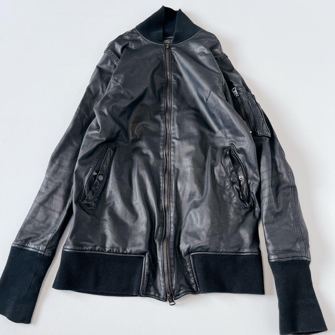 Sisii シシ レザージャケット ライダース シングル 牛革　MA-1
