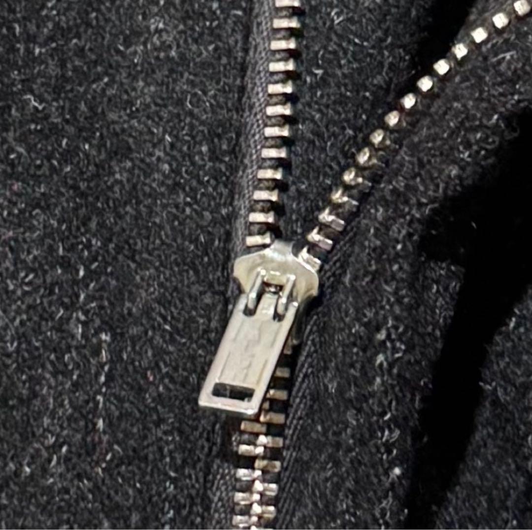 50's 黒ネップ スラックス ウール TALON USA製