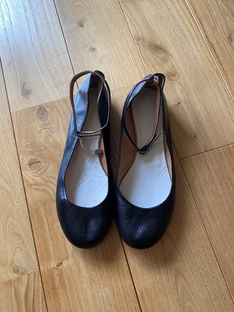 メゾン・マルタン・マルジェラ　レディース　新品　革　バレリーナシューズ