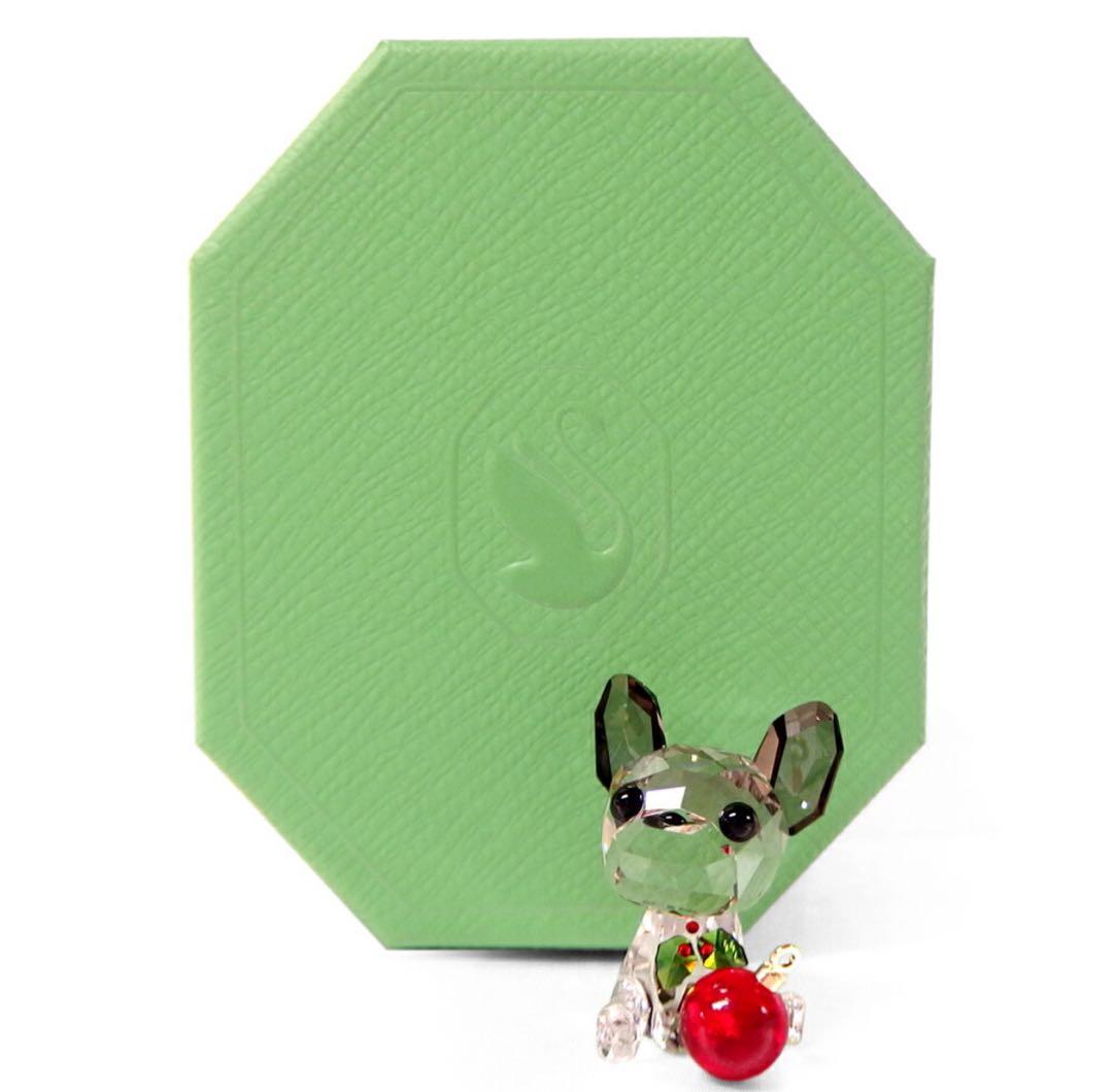 スワロフスキー　クリスタル　限定　オーナメント　箱付き　新品　犬　ブルドッグ