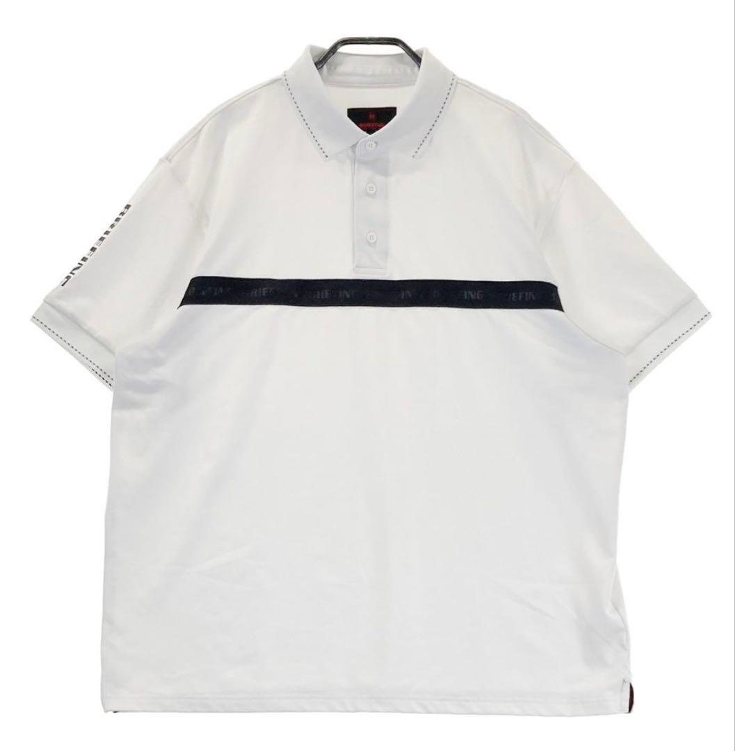 ブリーフィング ロゴ オーバーサイズ 半袖ポロシャツMサイズ