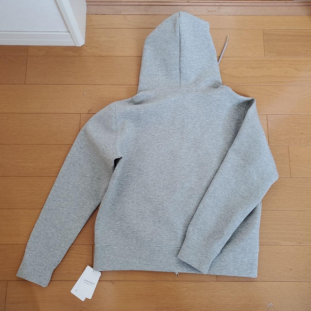 【タグ付き】スピック&スパン　ストレッチジップフードパーカー　グレー　25AW
