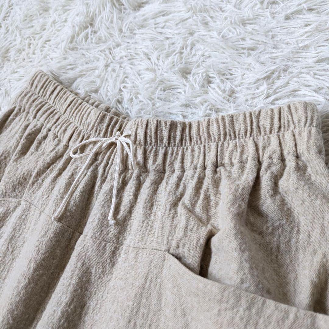 atelier naruse/アトリエナルセ　コットンウールツイルサルエルパンツ