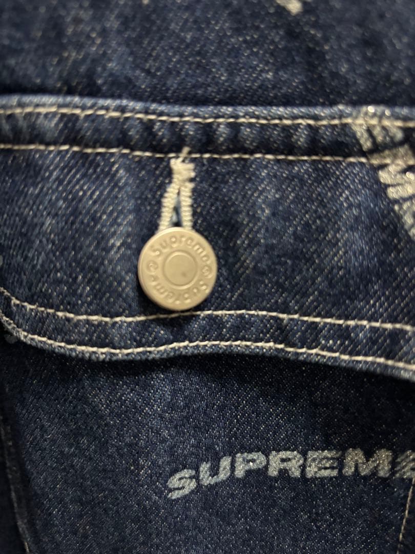Supreme シュプリーム　デニムシャツ　総柄ジャケット
