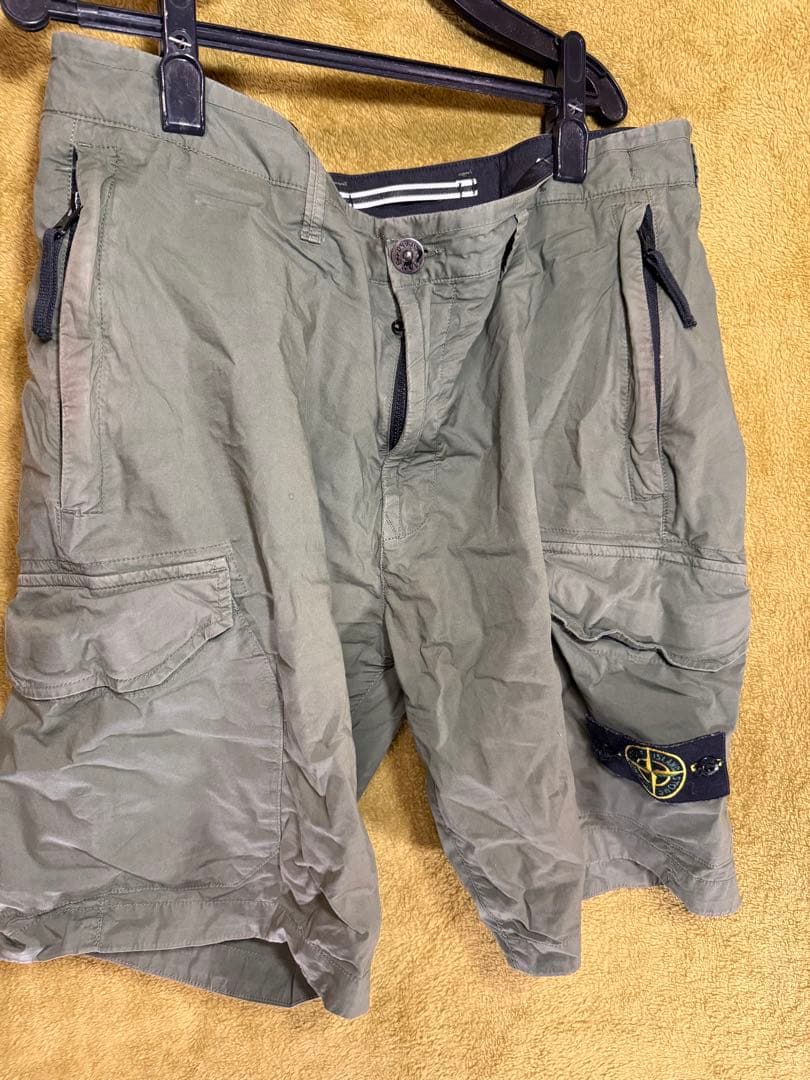 STONE  カーゴショートパンツ オリーブグリーン