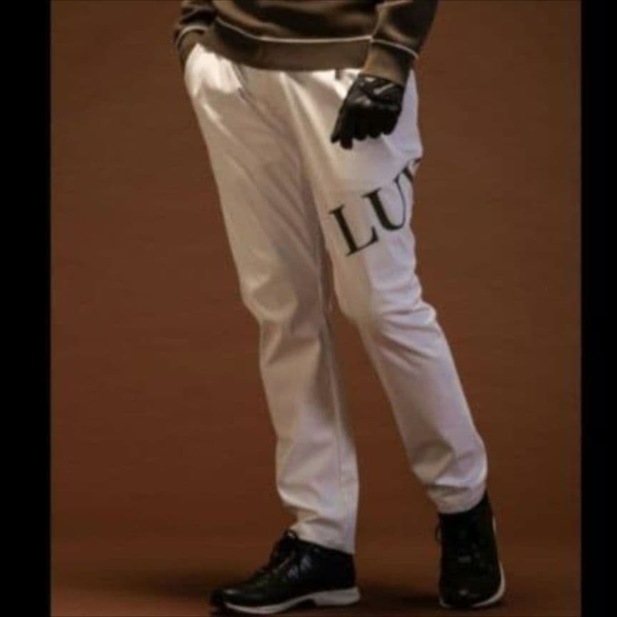 【新品】LUXEAKMPLUS ビッグロゴ防風パンツ XLサイズ