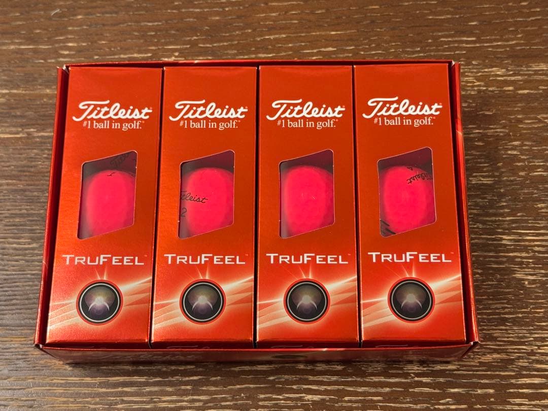 Titleist TruFeel マットレッド 4ダースセット
