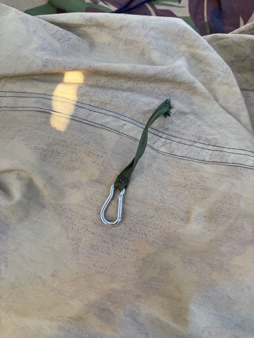 オランダ軍　ダッチアーミーテント②ＤＰＭ迷彩　補修跡有り