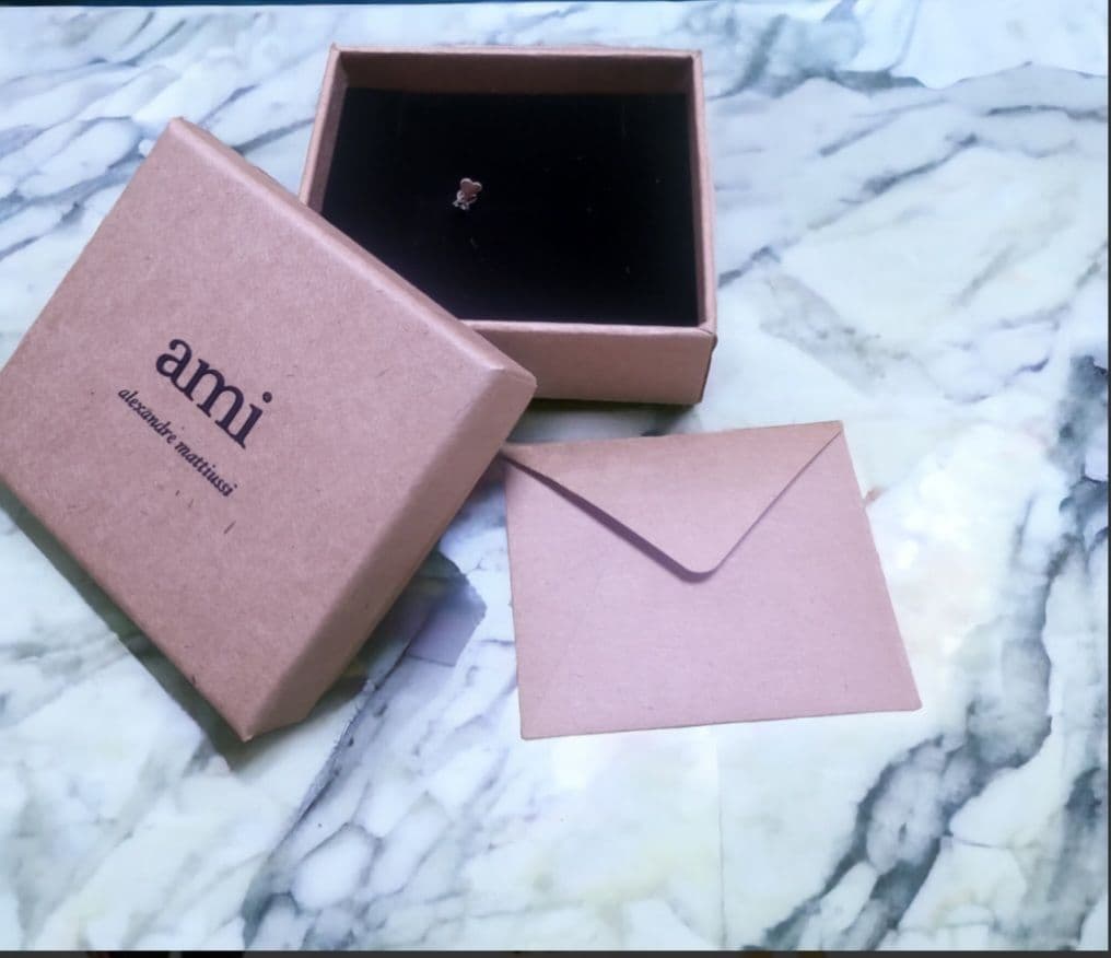 ハート A型 　AMI PARIS★シルバー シングルピアス