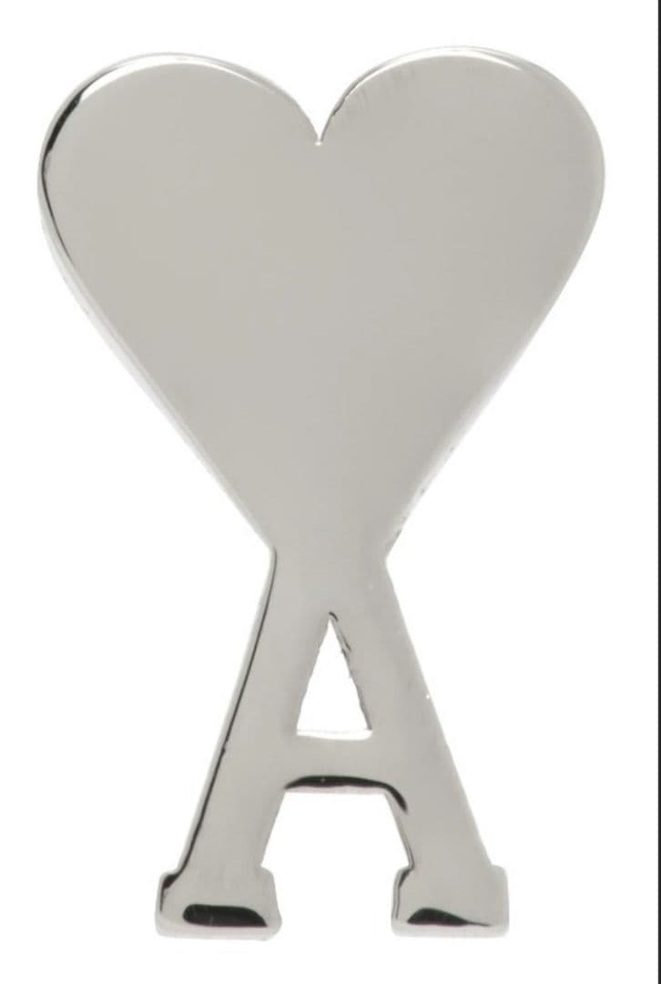 ハート A型 　AMI PARIS★シルバー シングルピアス