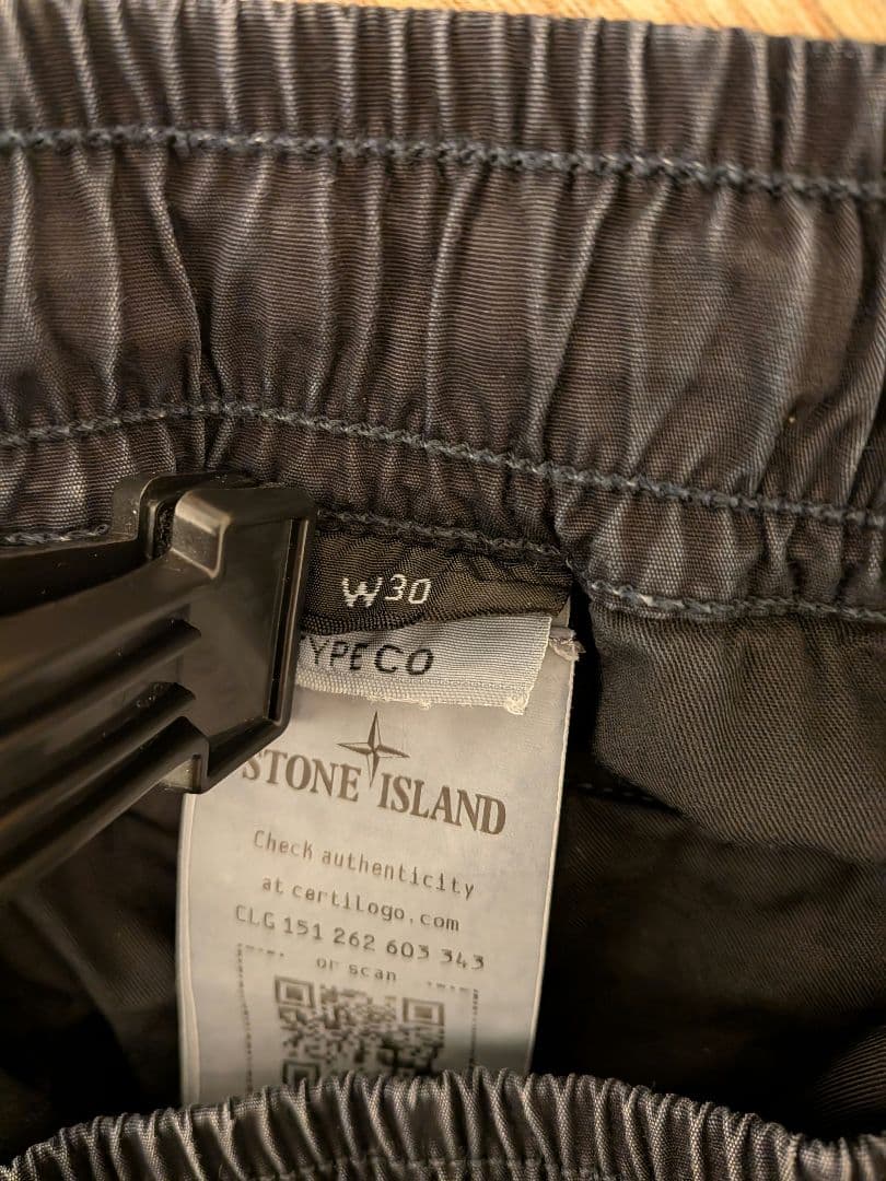 STONE  ブラックカーゴショーツ