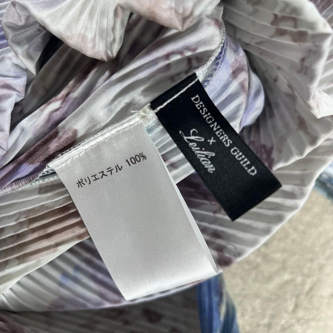 ✨未使用級 レリアン × デザイナーズギルド プリーツ ウォッシャブル 花柄