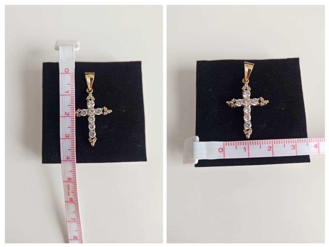 K10 ゴールド クロスチャーム