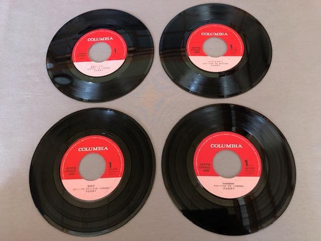 河合奈保子 シングルレコード 4枚セット けんかをやめて ほか d822y86