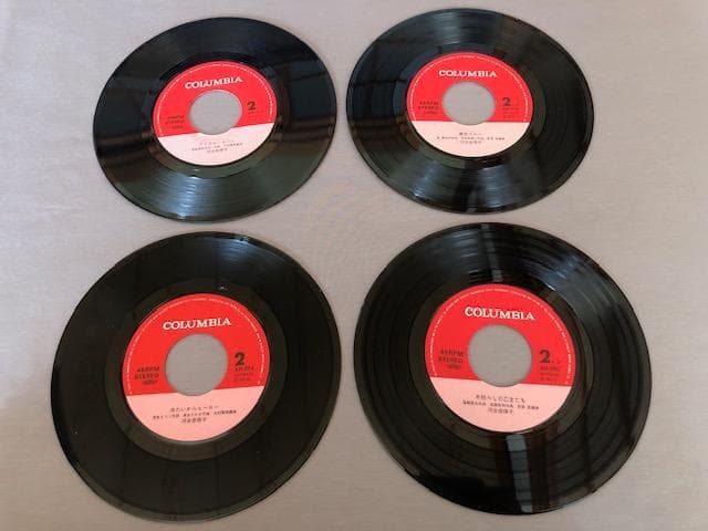 河合奈保子 シングルレコード 4枚セット けんかをやめて ほか d822y86