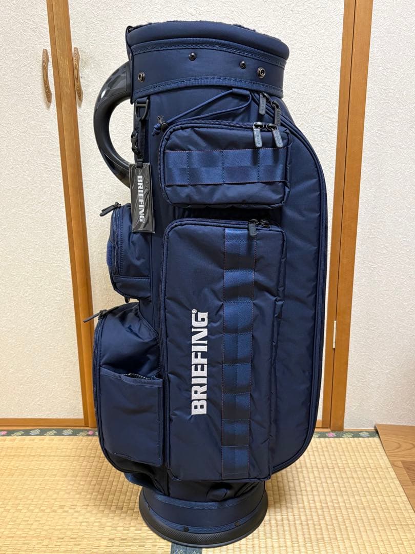 未使用)ブリーフィング ゴルフ キャディバッグ CR-6 #03 ネイビー