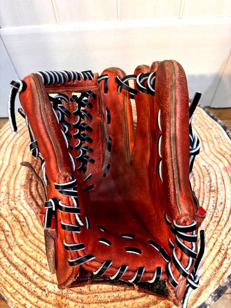 タイムセール！【即戦力】ZETT 硬式内野手用 グローブ 良型 ※指間に破れあり