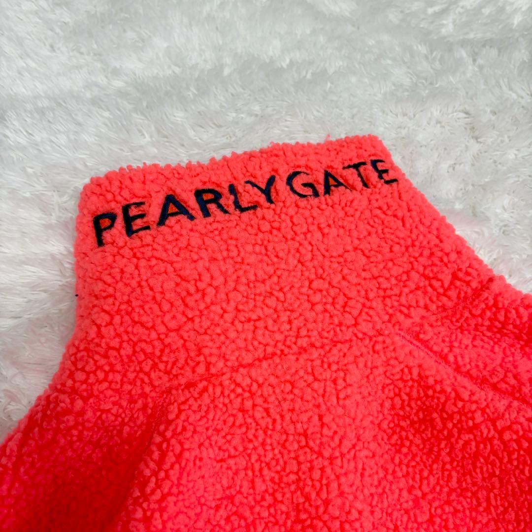 パーリーゲイツ　ボア　ワンピース　オレンジ　ピンク　近年モデル