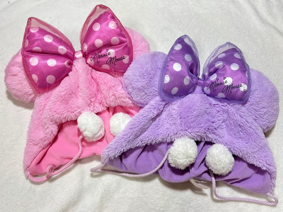 ミニー　ファンキャップ　リボン　ピンク　紫　ペア　パルパルーザ　ディズニー