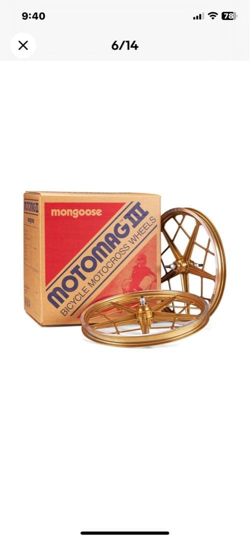 mon Motomag III ゴールドホイール