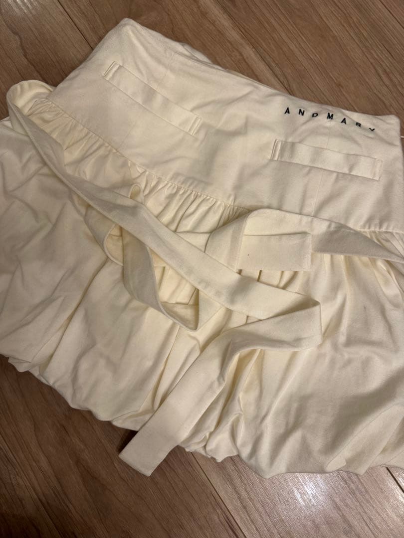 スカート ANDMARY Lindsay balloon skirt white