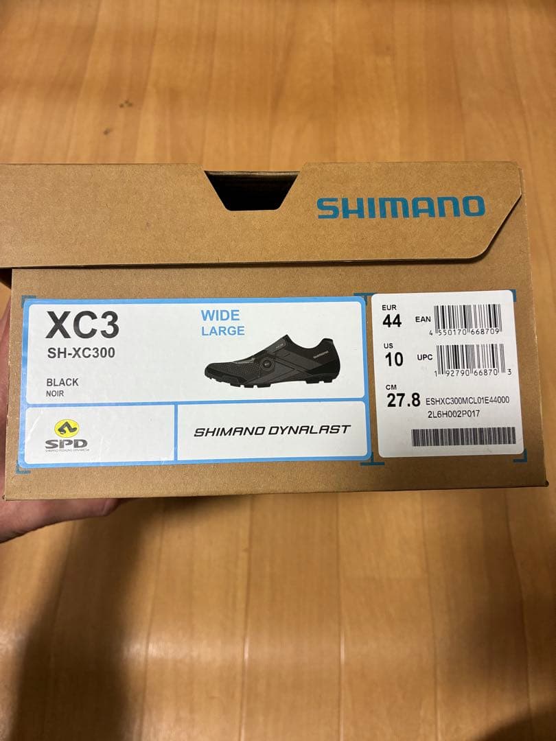 【新品未使用】SHIMANO XC3 ブラック シューズ 44