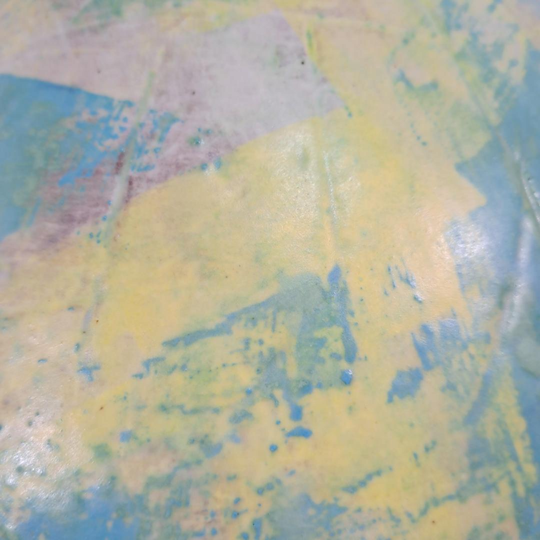 勝間田千恵子作「色絵大鉢」/陶器